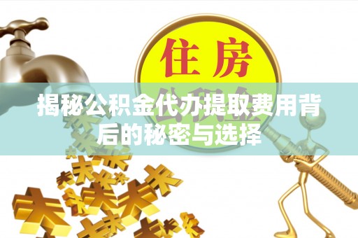 临澧揭秘公积金代办提取费用背后的秘密与选择