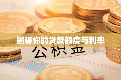 临澧揭秘你的贷款额度与利率