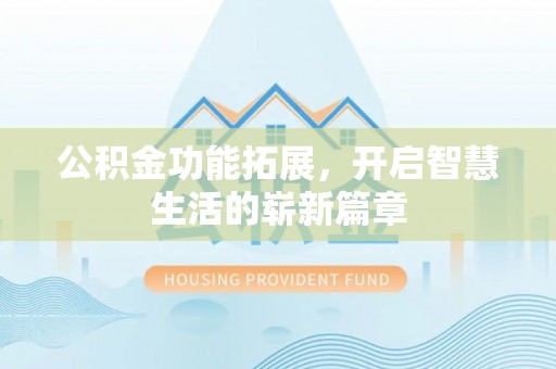 临澧公积金功能拓展，开启智慧生活的崭新篇章