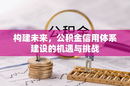临澧构建未来，公积金信用体系建设的机遇与挑战