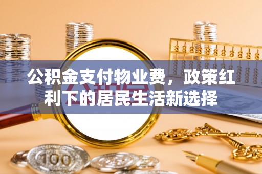 临澧公积金支付物业费，政策红利下的居民生活新选择