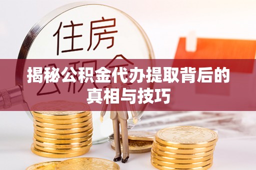 临澧揭秘公积金代办提取背后的真相与技巧