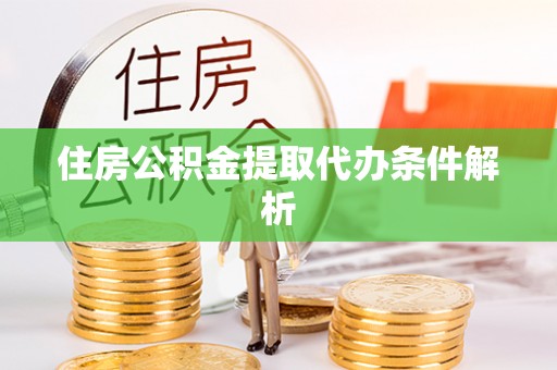 临澧住房公积金提取代办条件解析
